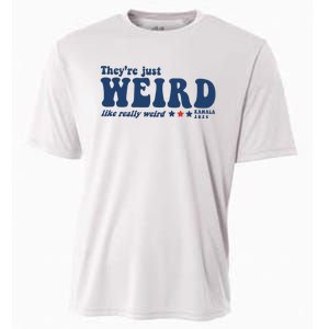 TheyRe Just Weird Antitrump TheyRe Weird Vote Blue Cooling Performance Crew T-Shirt