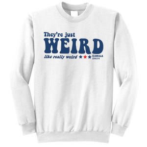 TheyRe Just Weird Antitrump TheyRe Weird Vote Blue Sweatshirt