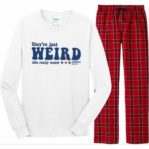 TheyRe Just Weird Antitrump TheyRe Weird Vote Blue Long Sleeve Pajama Set