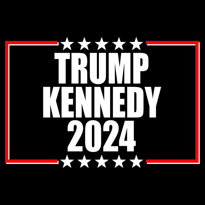 Trump Kennedy 2024 Election Logo Women's Crop Top Tee