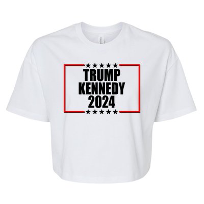 Trump Kennedy 2024 Election Logo Bella+Canvas Jersey Crop Tee