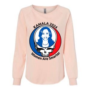 Tiffany Kamala 2024 Women Are Smarter Limited Womens California Wash Sweatshirt