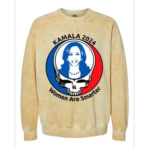 Tiffany Kamala 2024 Women Are Smarter Limited Colorblast Crewneck Sweatshirt