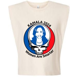 Tiffany Kamala 2024 Women Are Smarter Limited Garment-Dyed Women's Muscle Tee