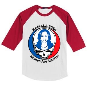 Tiffany Kamala 2024 Women Are Smarter Limited Kids Colorblock Raglan Jersey