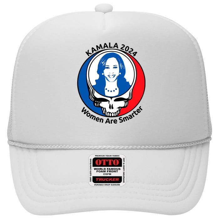 Tiffany Kamala 2024 Women Are Smarter Limited High Crown Mesh Back Trucker Hat