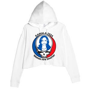 Tiffany Kamala 2024 Women Are Smarter Limited Crop Fleece Hoodie