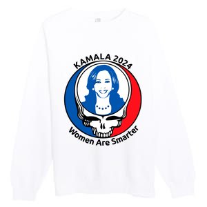 Tiffany Kamala 2024 Women Are Smarter Limited Premium Crewneck Sweatshirt