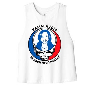 Tiffany Kamala 2024 Women Are Smarter Limited Women's Racerback Cropped Tank