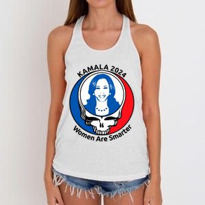 Tiffany Kamala 2024 Women Are Smarter Limited Women's Knotted Racerback Tank