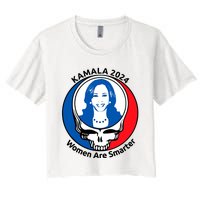 Tiffany Kamala 2024 Women Are Smarter Limited Women's Crop Top Tee