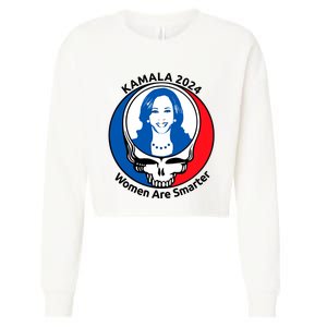 Tiffany Kamala 2024 Women Are Smarter Limited Cropped Pullover Crew