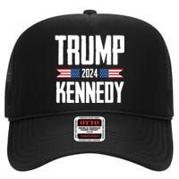 Trump Kennedy 2024 Rfk Jr High Crown Mesh Back Trucker Hat