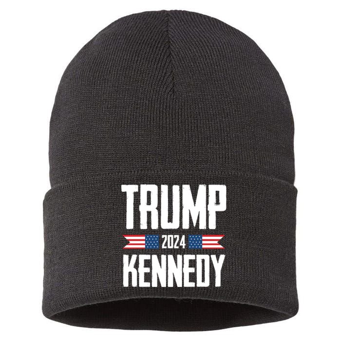 Trump Kennedy 2024 Rfk Jr Sustainable Knit Beanie