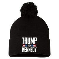 Trump Kennedy 2024 Rfk Jr Pom Pom 12in Knit Beanie