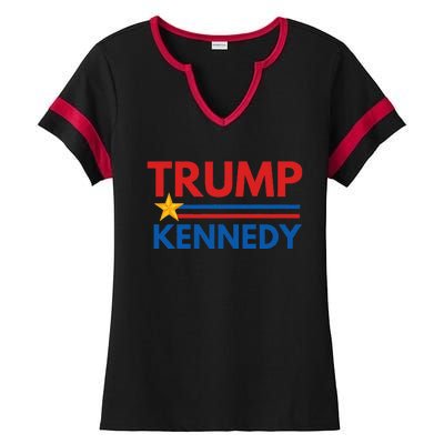 Trump Kennedy 2024 Election Year Ladies Halftime Notch Neck Tee