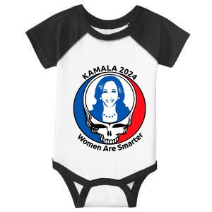 Tiffany Kamala 2024 Women Are Smarter Limited Infant Baby Jersey Bodysuit