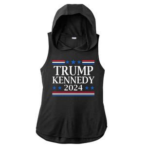 Trump Kennedy 2024 Pro Republican Eleciton Ladies PosiCharge Tri-Blend Wicking Draft Hoodie Tank