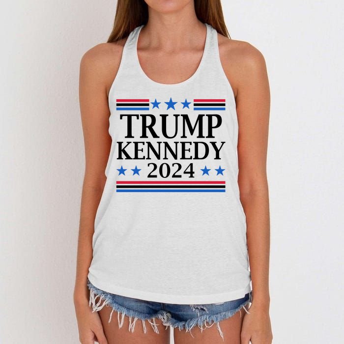 Trump Kennedy 2024 Pro Republican Eleciton Women's Knotted Racerback Tank