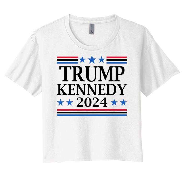 Trump Kennedy 2024 Pro Republican Eleciton Women's Crop Top Tee