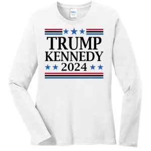 Trump Kennedy 2024 Pro Republican Eleciton Ladies Long Sleeve Shirt