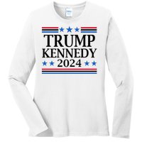 Trump Kennedy 2024 Pro Republican Eleciton Ladies Long Sleeve Shirt