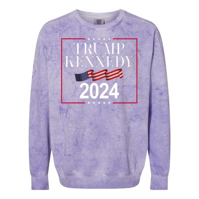 Trump Kennedy 2024 Usa Flag Election Colorblast Crewneck Sweatshirt