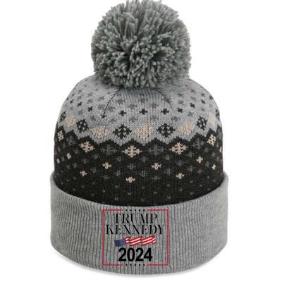 Trump Kennedy 2024 Usa Flag Election The Baniff Cuffed Pom Beanie