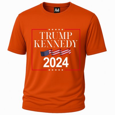 Trump Kennedy 2024 Usa Flag Election Cooling Performance Crew T-Shirt