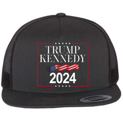 Trump Kennedy 2024 Usa Flag Election Flat Bill Trucker Hat