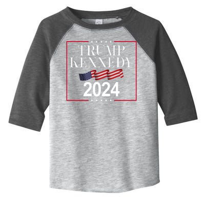 Trump Kennedy 2024 Usa Flag Election Toddler Fine Jersey T-Shirt