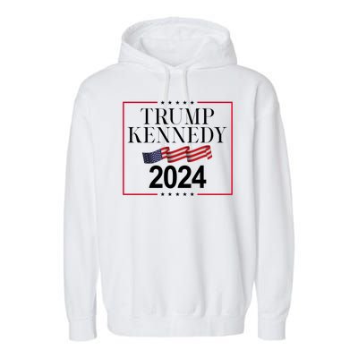 Trump Kennedy 2024 Usa Flag Election Garment-Dyed Fleece Hoodie