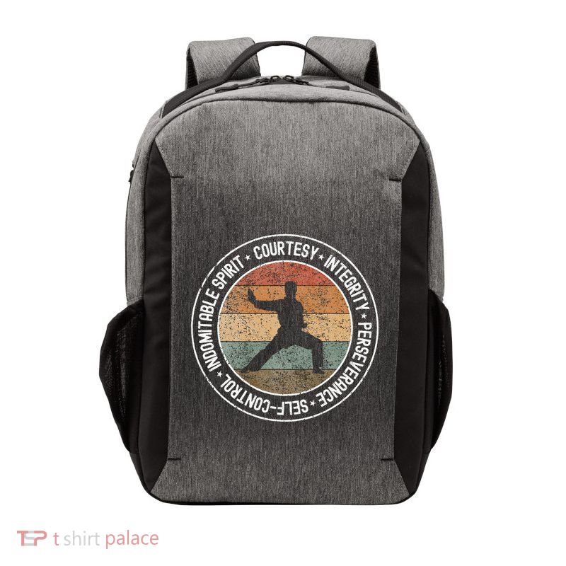Taekwondo Karate 5 Tenets Martial Arts Uniform Vector Backpack
