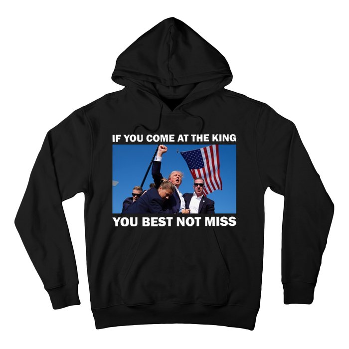 Trump King Assassination Attempt 2024 Shoot Hoodie