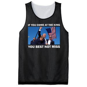 Trump King Assassination Attempt 2024 Shoot Mesh Reversible Basketball Jersey Tank