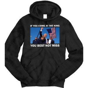 Trump King Assassination Attempt 2024 Shoot Tie Dye Hoodie