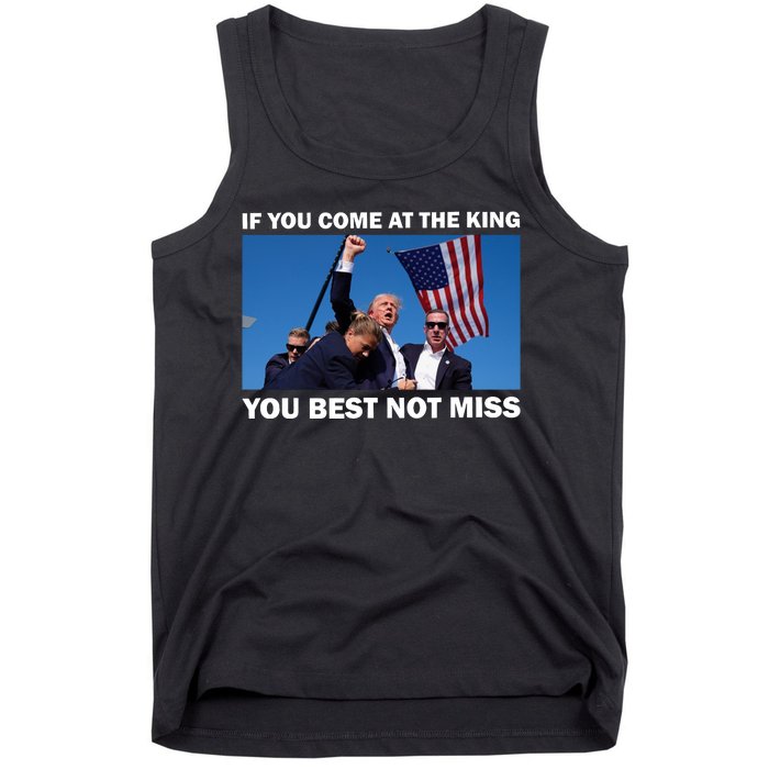 Trump King Assassination Attempt 2024 Shoot Tank Top