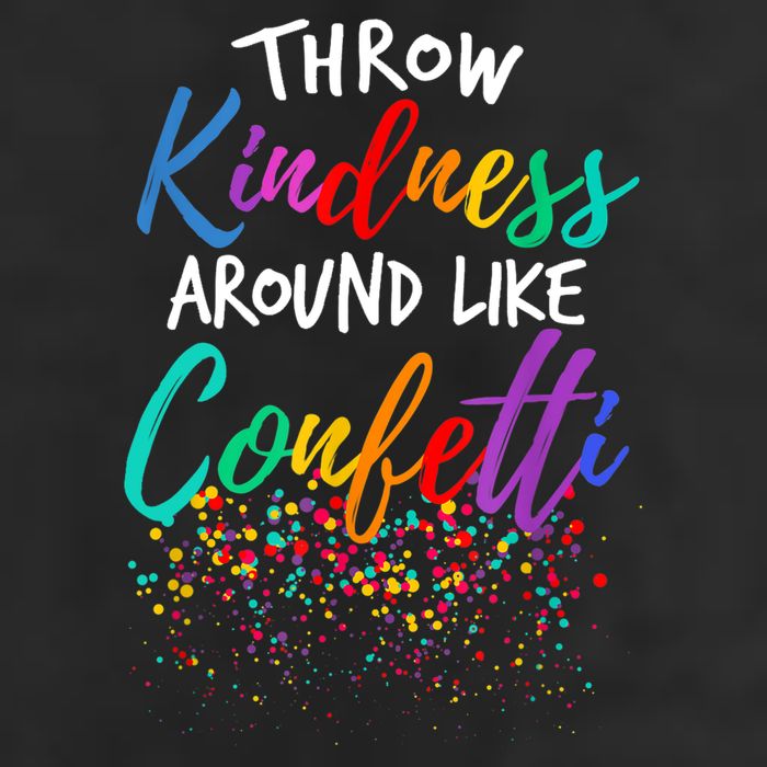 Throw Kindness Around Like Confetti Kind Teacher Kid 7 Panel Mesh Trucker Snapback Hat