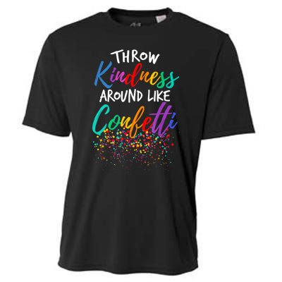 Throw Kindness Around Like Confetti Kind Teacher Kid Cooling Performance Crew T-Shirt