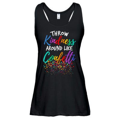 Throw Kindness Around Like Confetti Kind Teacher Kid Ladies Essential Flowy Tank