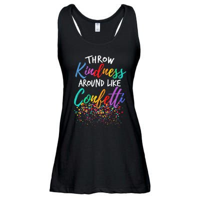 Throw Kindness Around Like Confetti Kind Teacher Throw Kindness Anti Bullying Ladies Essential Flowy Tank