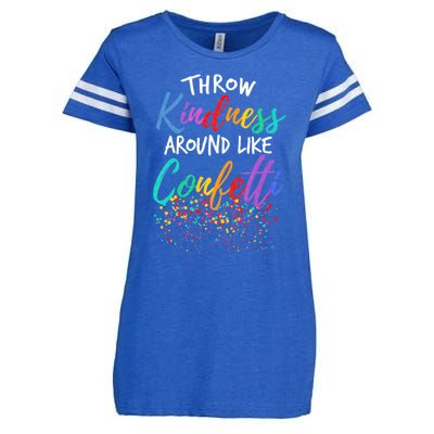 Throw Kindness Around Like Confetti Kind Teacher Throw Kindness Anti Bullying Enza Ladies Jersey Football T-Shirt