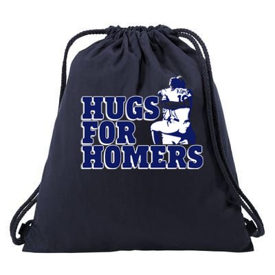 Tony Kemp And Evan Gattis Hug For Homers Drawstring Bag