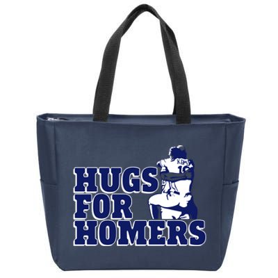 Tony Kemp And Evan Gattis Hug For Homers Zip Tote Bag