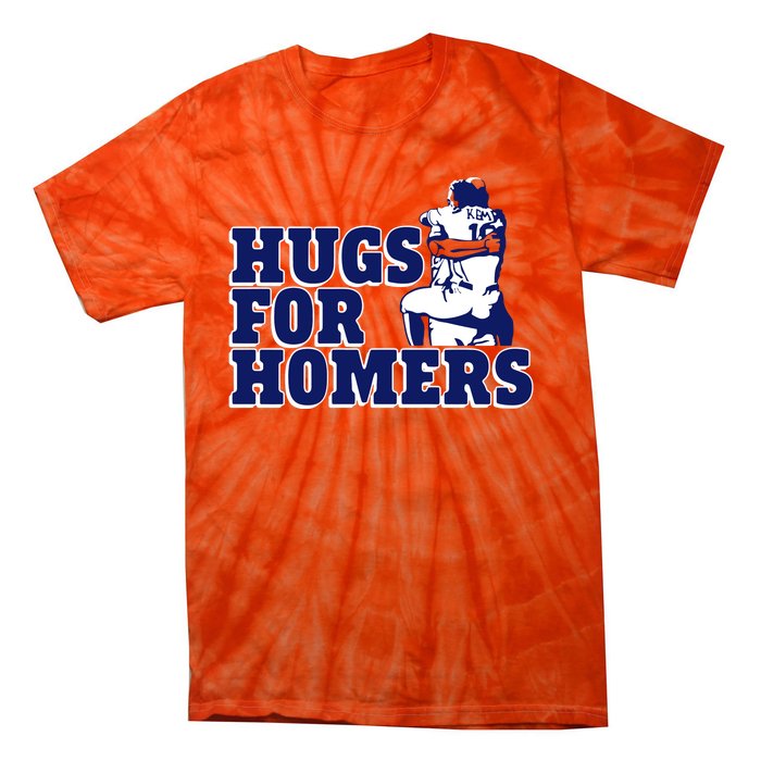 Tony Kemp And Evan Gattis Hug For Homers Tie-Dye T-Shirt