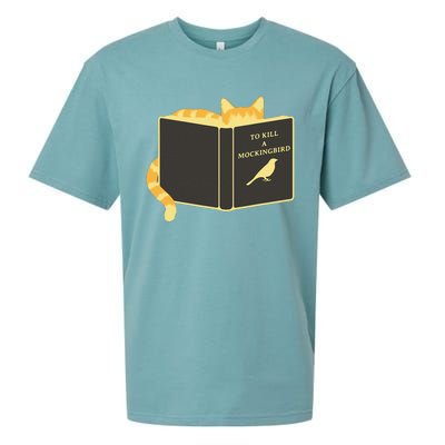 To Kill A Mockingbird Funny Cat Eat Bird Sueded Cloud Jersey T-Shirt