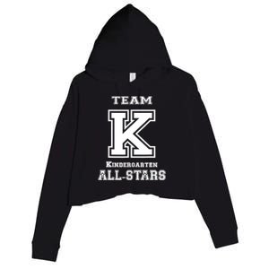 Team Kindergarten All-stars Sport Jersey Crop Fleece Hoodie