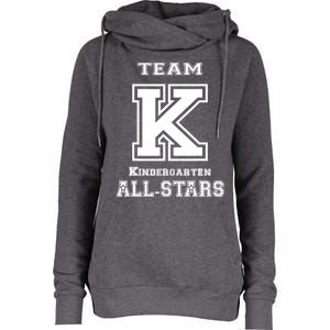 Team Kindergarten All-stars Sport Jersey Womens Funnel Neck Pullover Hood