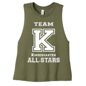 Team Kindergarten All-stars Sport Jersey Women's Racerback Cropped Tank