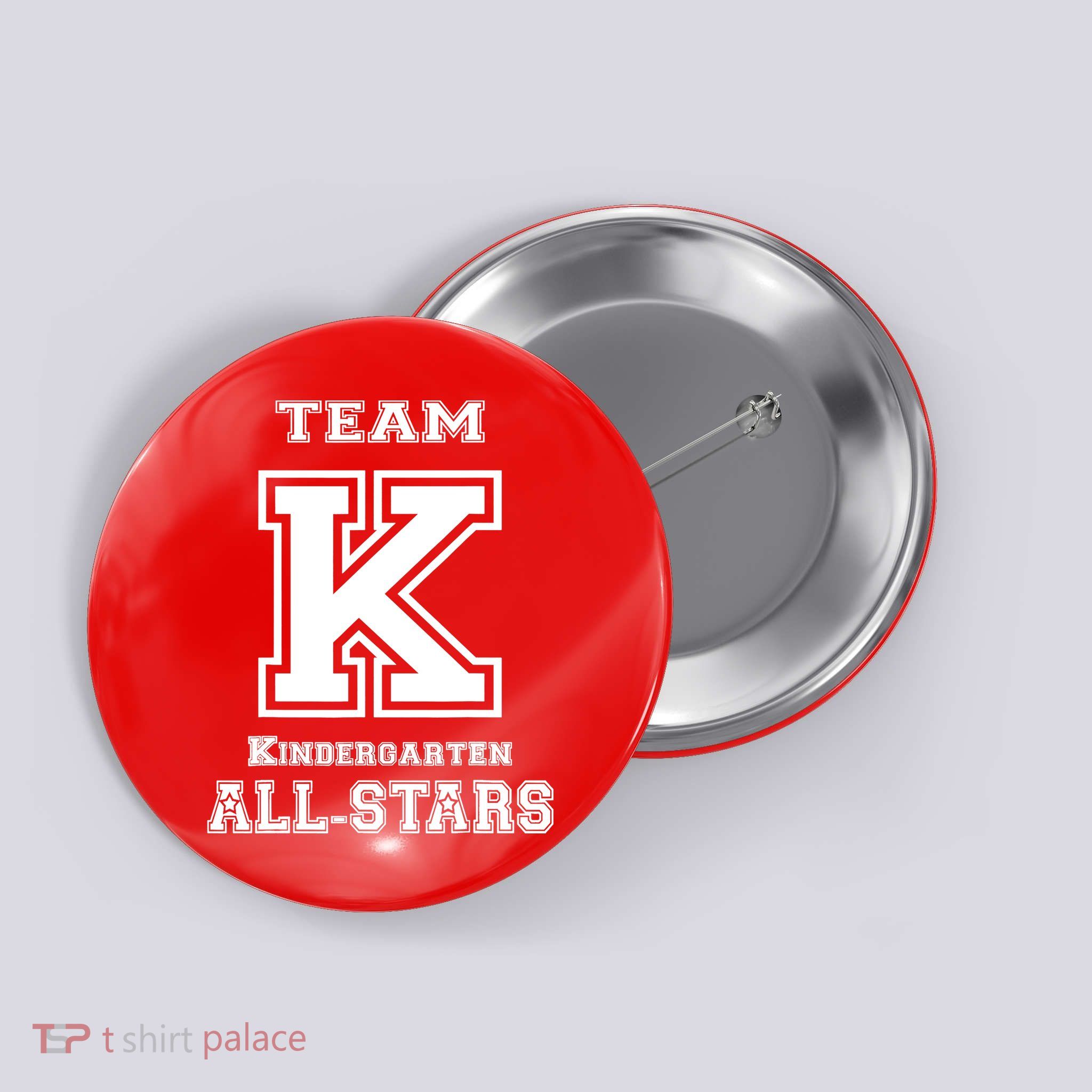 Team Kindergarten All-stars Sport Jersey Button